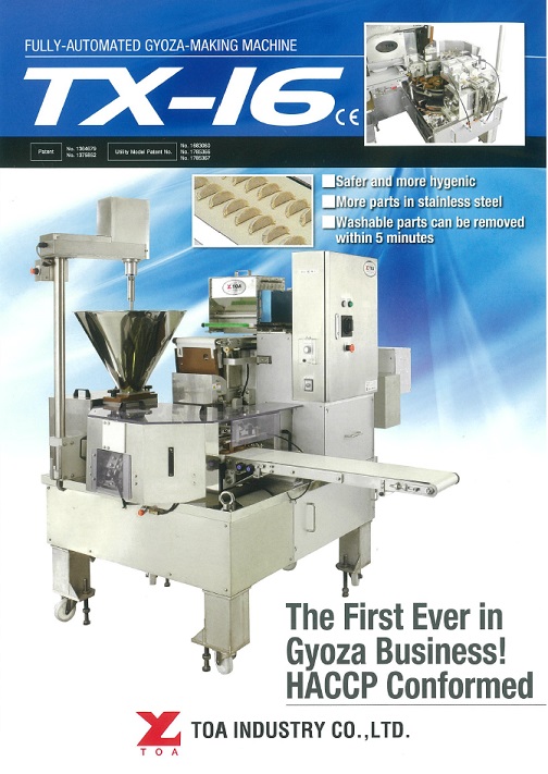 Fully Automated Gyoza Machine TX-16